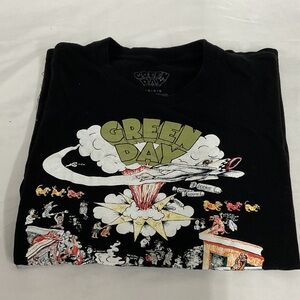 Mens short sleeve Green Day Black Graphic T-Shirt
